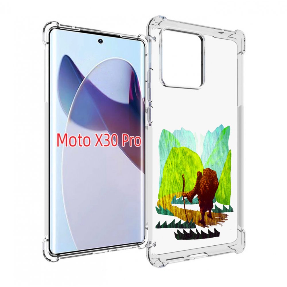 

Чехол MyPads Лесная тропа для Motorola Moto X30 Pro, Прозрачный, Tocco