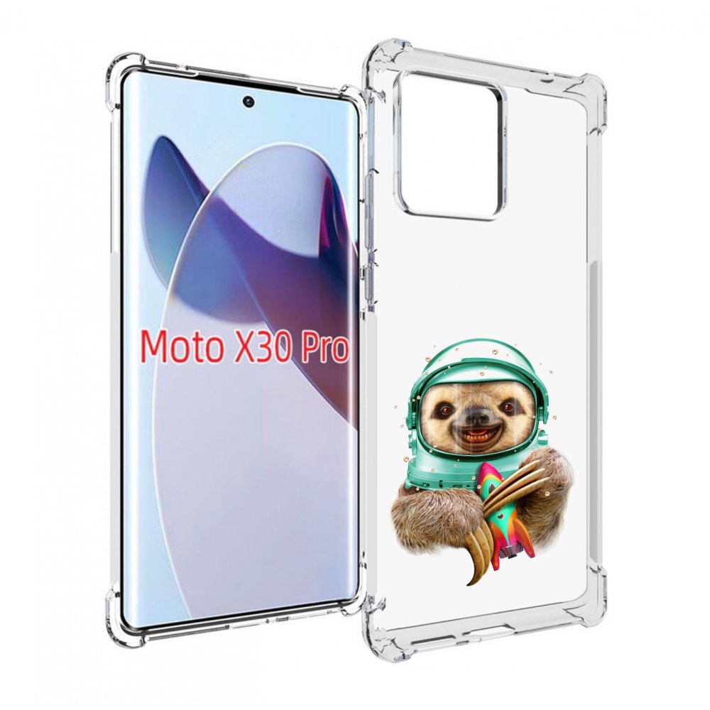 

Чехол MyPads Ленивец астронавт для Motorola Moto X30 Pro, Прозрачный, Tocco