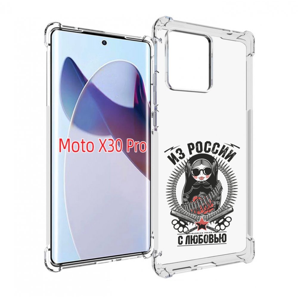 

Чехол MyPads Из России с любовью для Motorola Moto X30 Pro, Прозрачный, Tocco