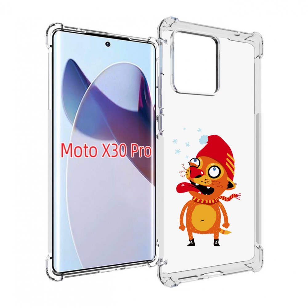 

Чехол MyPads Зимний кот для Motorola Moto X30 Pro, Прозрачный, Tocco