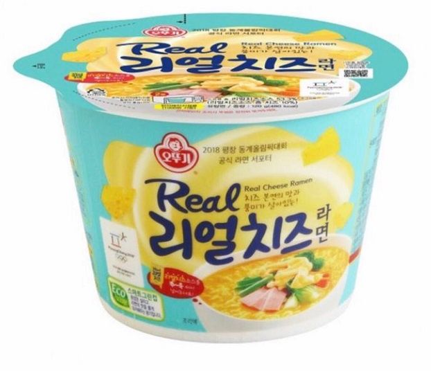 Лапша Ottogi Real Cheese Ramen быстрого приготовления 120 г