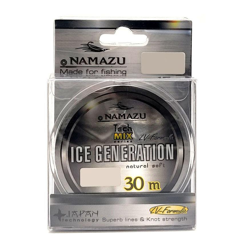 Леска монофильная Namazu Ice generation 0,2 мм 3,2 кг прозрачная 30 м