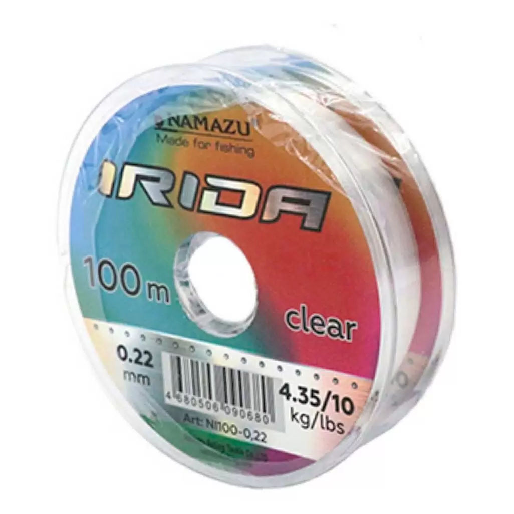 

Леска Namazu Irida прозрачная d 0,22 мм 100 м, Irida