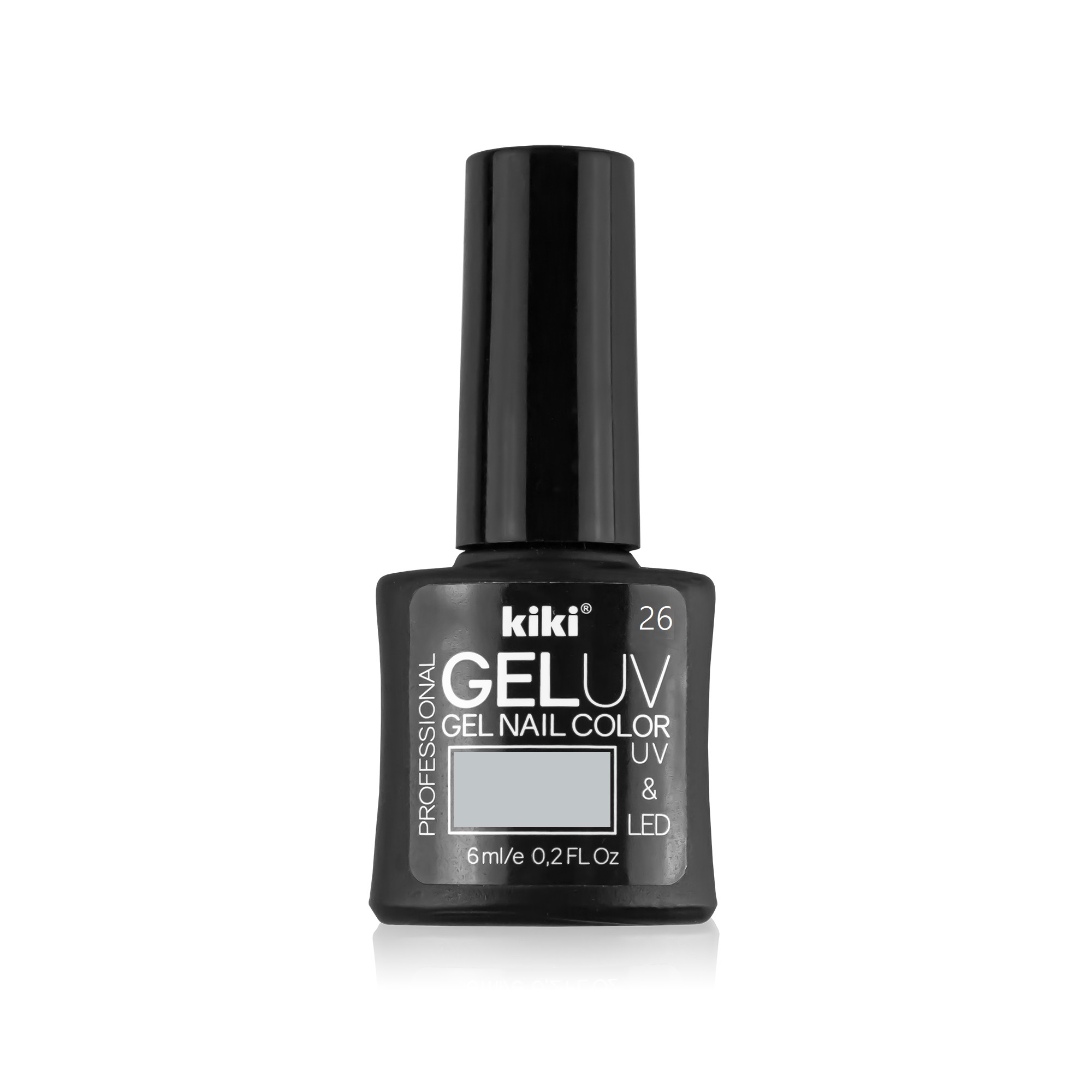 Гель-лак для ногтей Kiki Gel Uv&Led 26 светло-серый kiki нюдовая камуфлирующая база для ногтей gel uv
