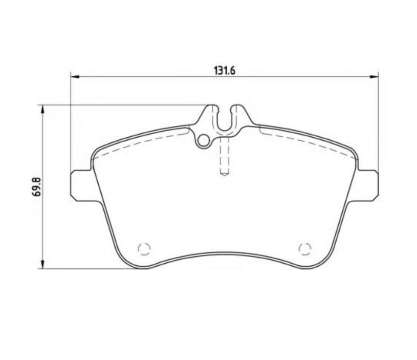 

Колодки дисковые п. MB W169 2.0CDi OM640.941 04> P50057 =1130 00
