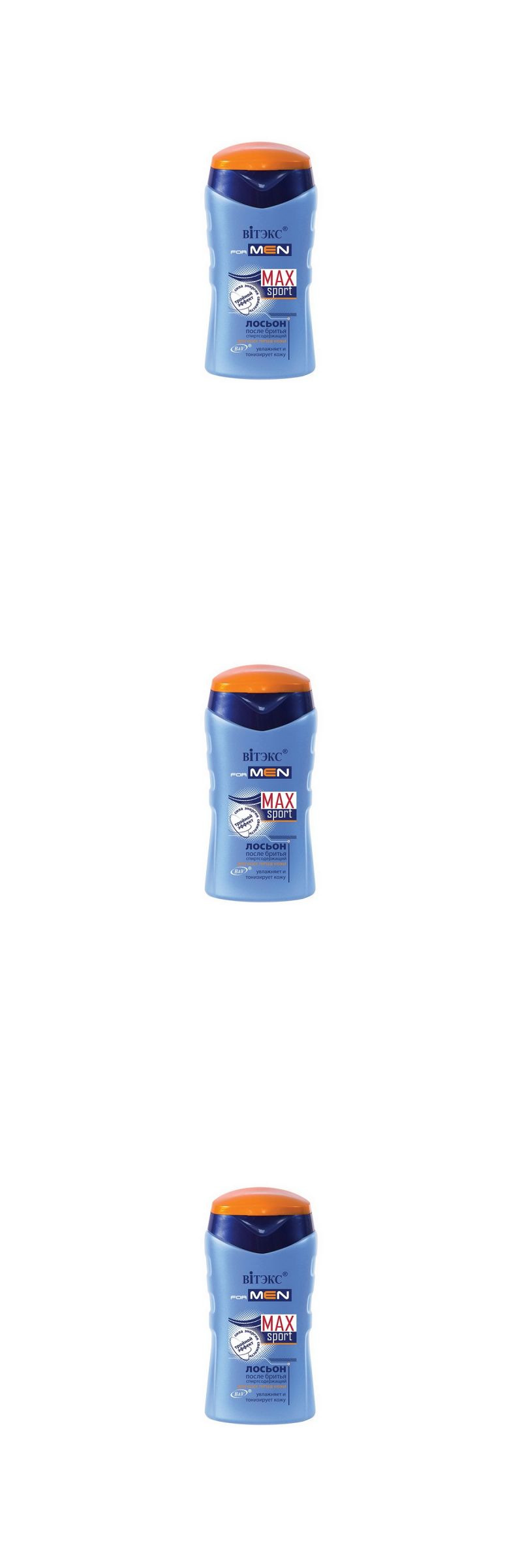

Лосьон после бритья Витэкс для всех тип кожи FOR MEN MAX Sport 150мл, 3 шт