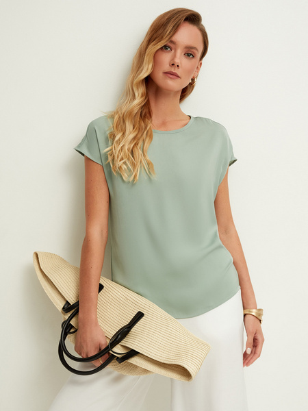 

Блуза женская ZARINA 2368173376 зеленая M, 2368173376