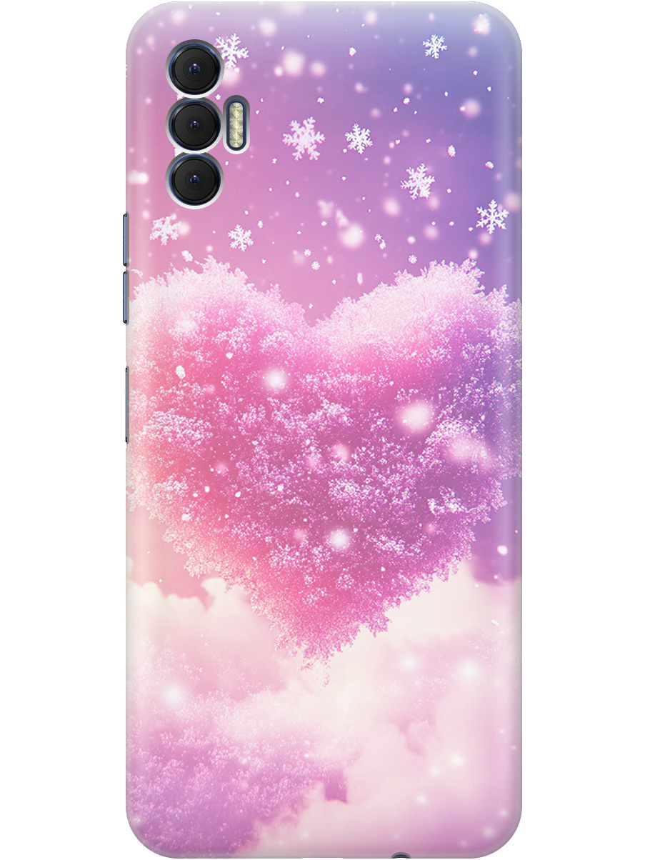 

Силиконовый чехол на Tecno Spark 8P с принтом "Пушистое сердце", Прозрачный;белый;розовый, 741736291