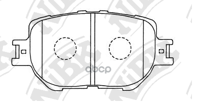 Комплект тормозных колодок NiBK PN1550