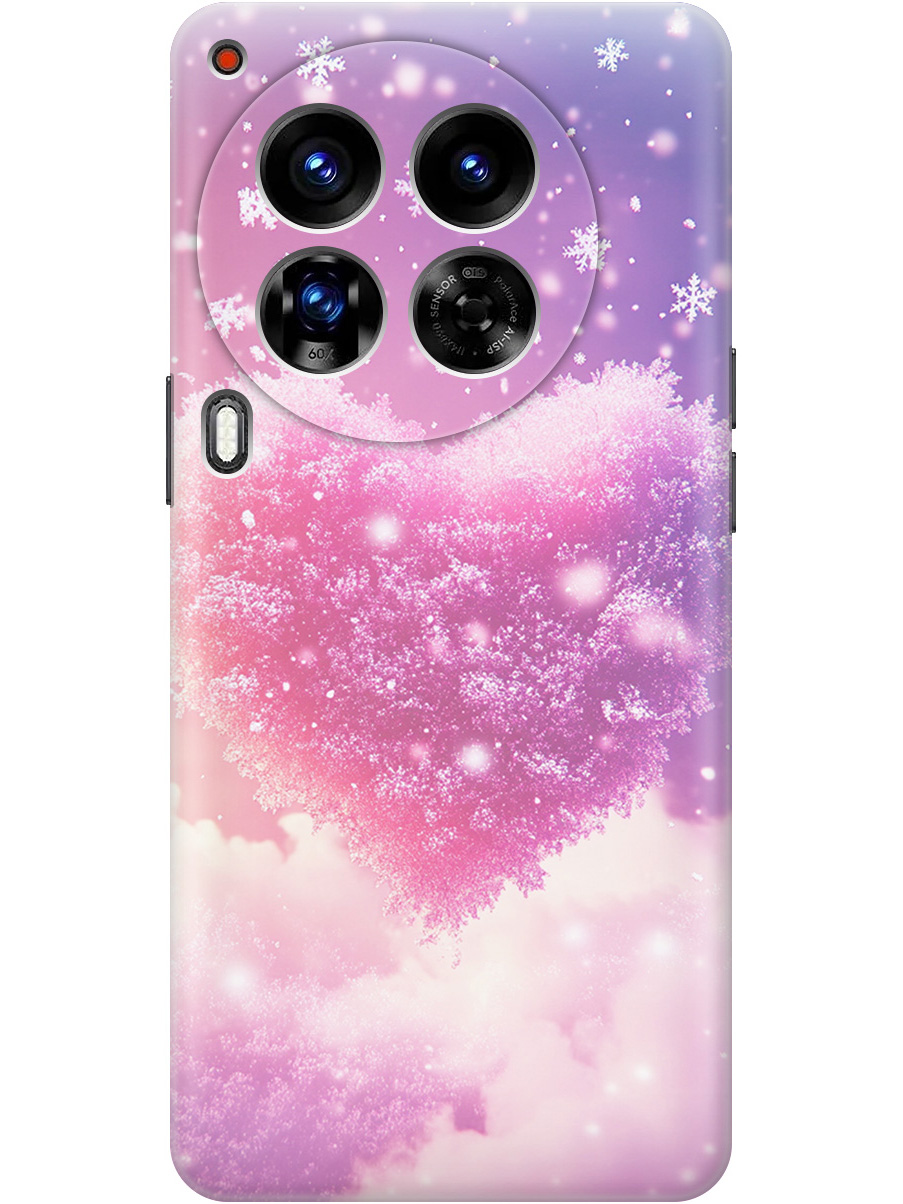 

Силиконовый чехол на Tecno Camon 30 Premier 5g с принтом "Пушистое сердце", Прозрачный;белый;розовый, 782633091