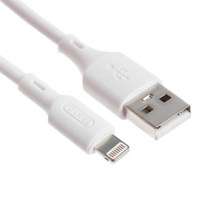 Кабель BYZ BC-040 Lightning - USB 3 А 1 м силикон белый 506₽