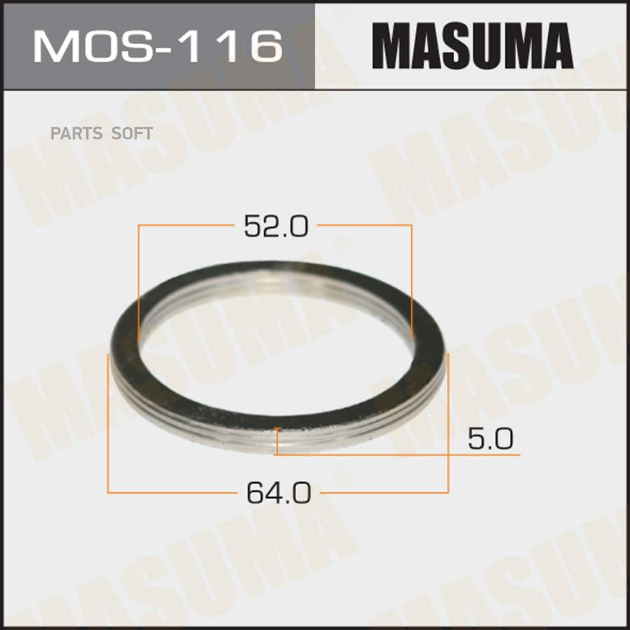 

MOS-116_кольцо уплотнительное глушителя! 52х64\ Isuzu
