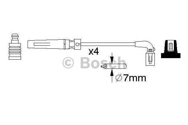 Комплект Высоковольтных Проводов BOSCH 0986356987