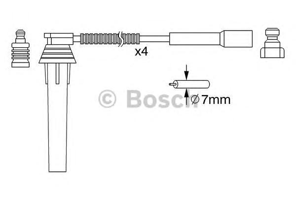 

Комплект Высоковольтных Проводов BOSCH 0986357052