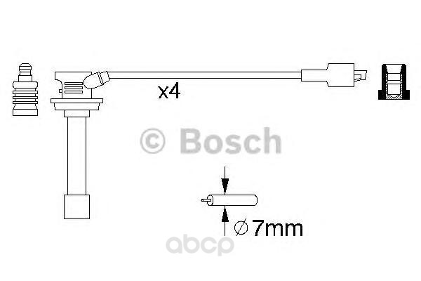 

Провода Высоковольт. Ком/Кт BOSCH 0986356810