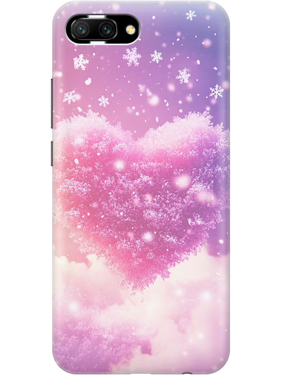 

Силиконовый чехол на Honor 10 с принтом "Пушистое сердце", Прозрачный;белый;розовый, 718089591