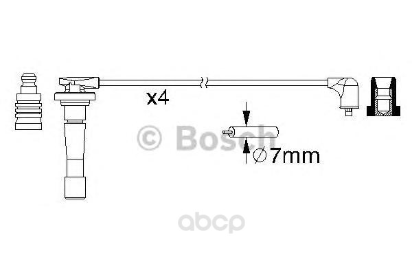 

Провода Высоковольт. Ком/Кт. BOSCH 0986357150