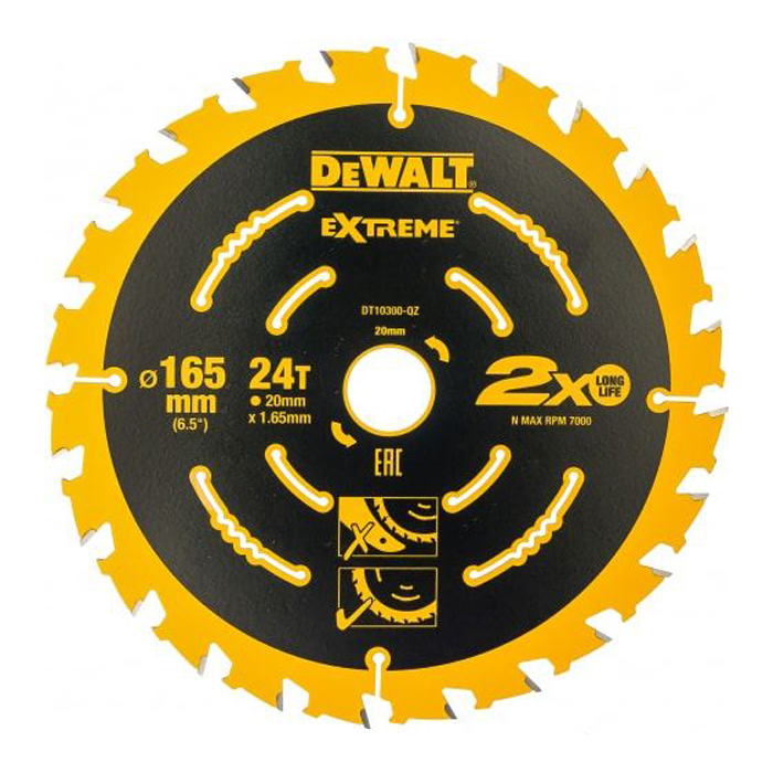 

Диск DeWalt пильный по дереву 165x20mm DT10300-QZ