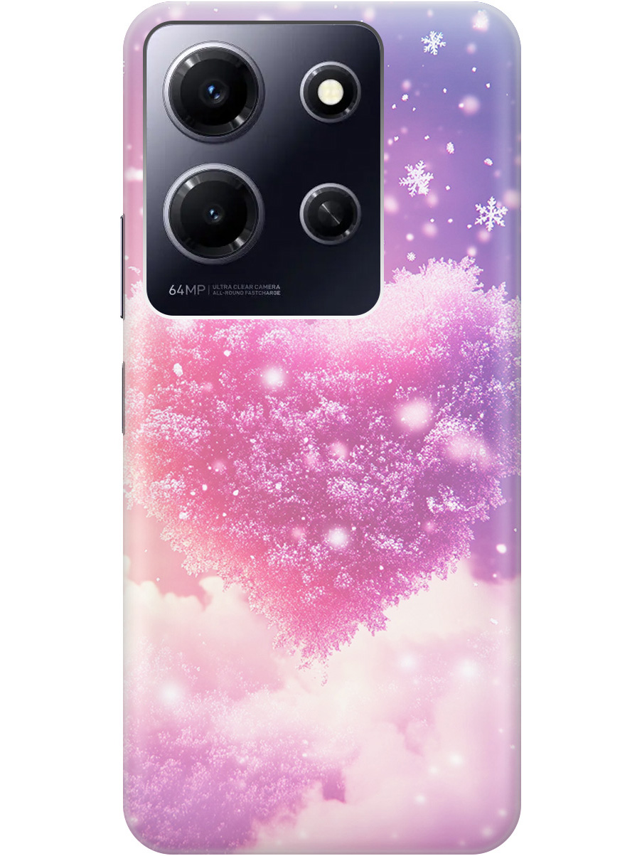 

Силиконовый чехол на Infinix Note 30i с принтом "Пушистое сердце", Прозрачный;белый;розовый, 772564291