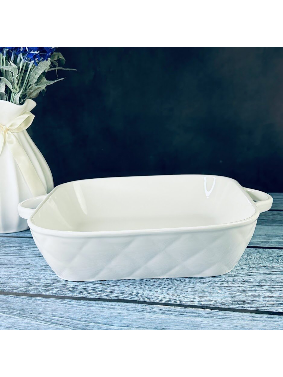 

Форма для запекания Lenardi BIANCO, фарфор, 33x33 см, Белый