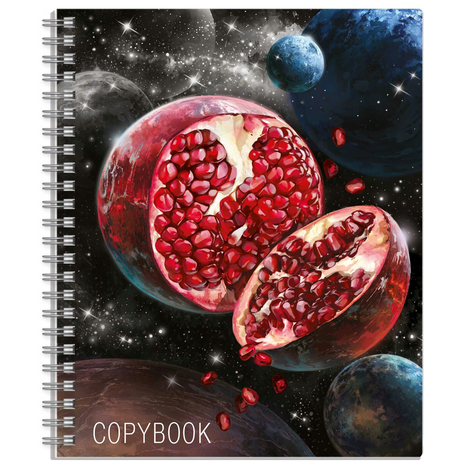 

Тетрадь Феникс клетка гребень Copybook Сочная планета фольгирование 60г/м2 80л А5, 1838249