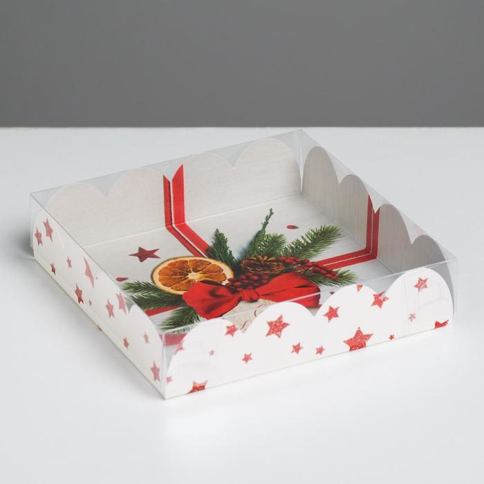 

Коробка Дарите Счастье С Новым годом 5128805, 13 х 13 х 3 см, 5 шт, Белый;красный