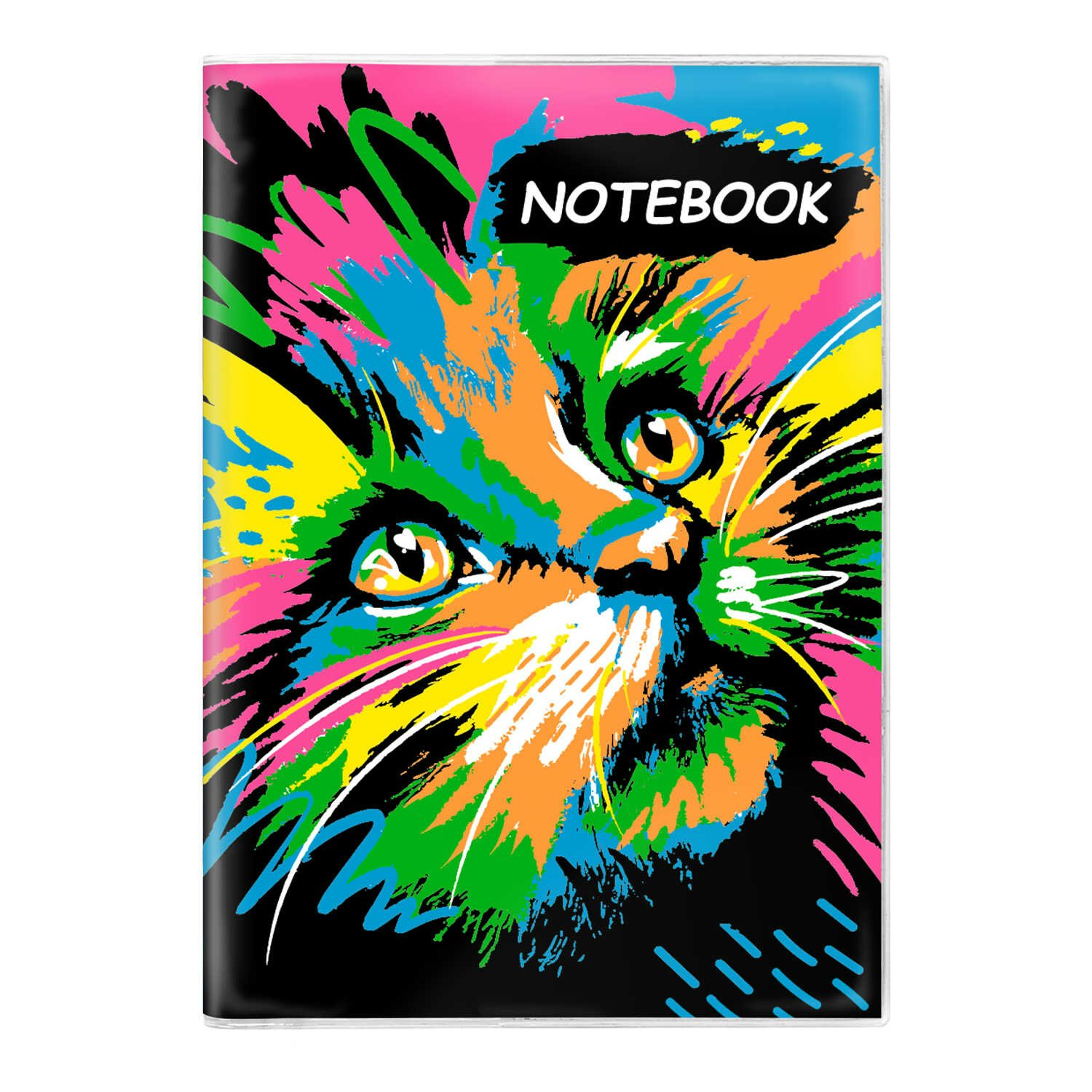 

Книжка записная Феникс 66л А6- 93х134 Notebook Красочная кошка, 1838235
