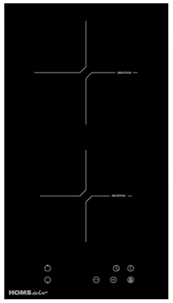 Встраиваемая варочная панель индукционная HOMSair HIY32BK черный