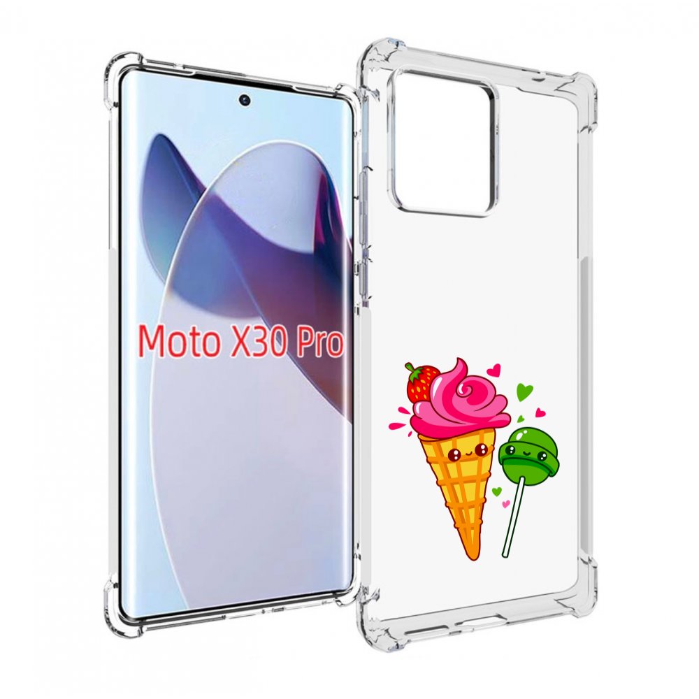 

Чехол MyPads Вкусняшки для Motorola Moto X30 Pro, Прозрачный, Tocco