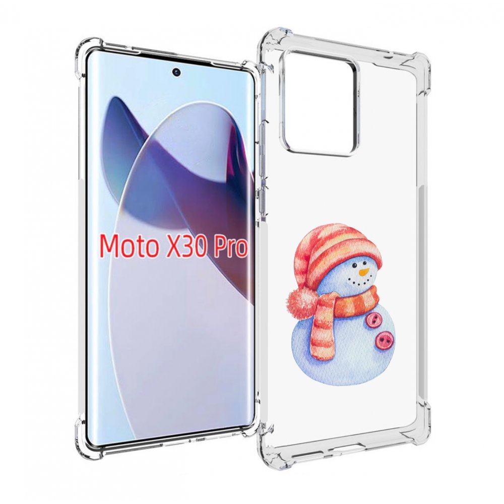 

Чехол MyPads Веселый снеговик для Motorola Moto X30 Pro, Прозрачный, Tocco