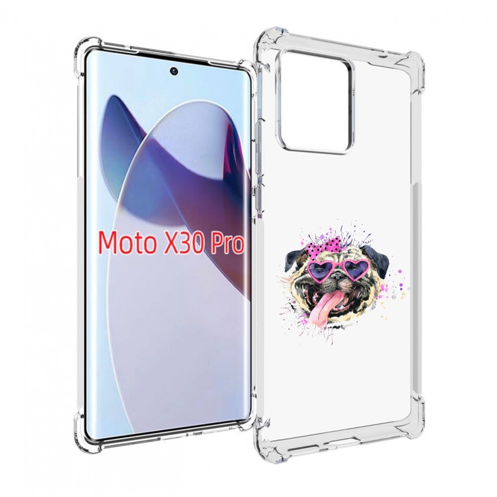

Чехол MyPads Веселая собака для Motorola Moto X30 Pro, Прозрачный, Tocco