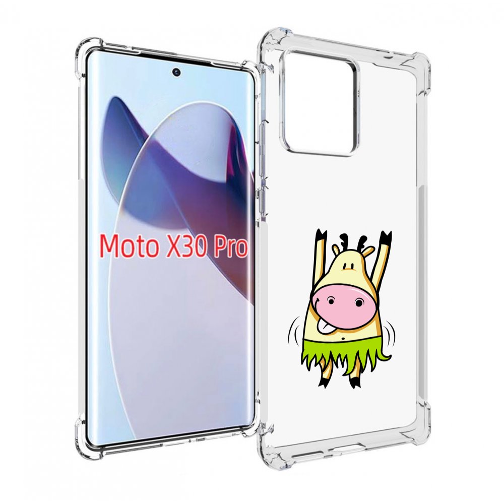 

Чехол MyPads Веселая корова для Motorola Moto X30 Pro, Прозрачный, Tocco