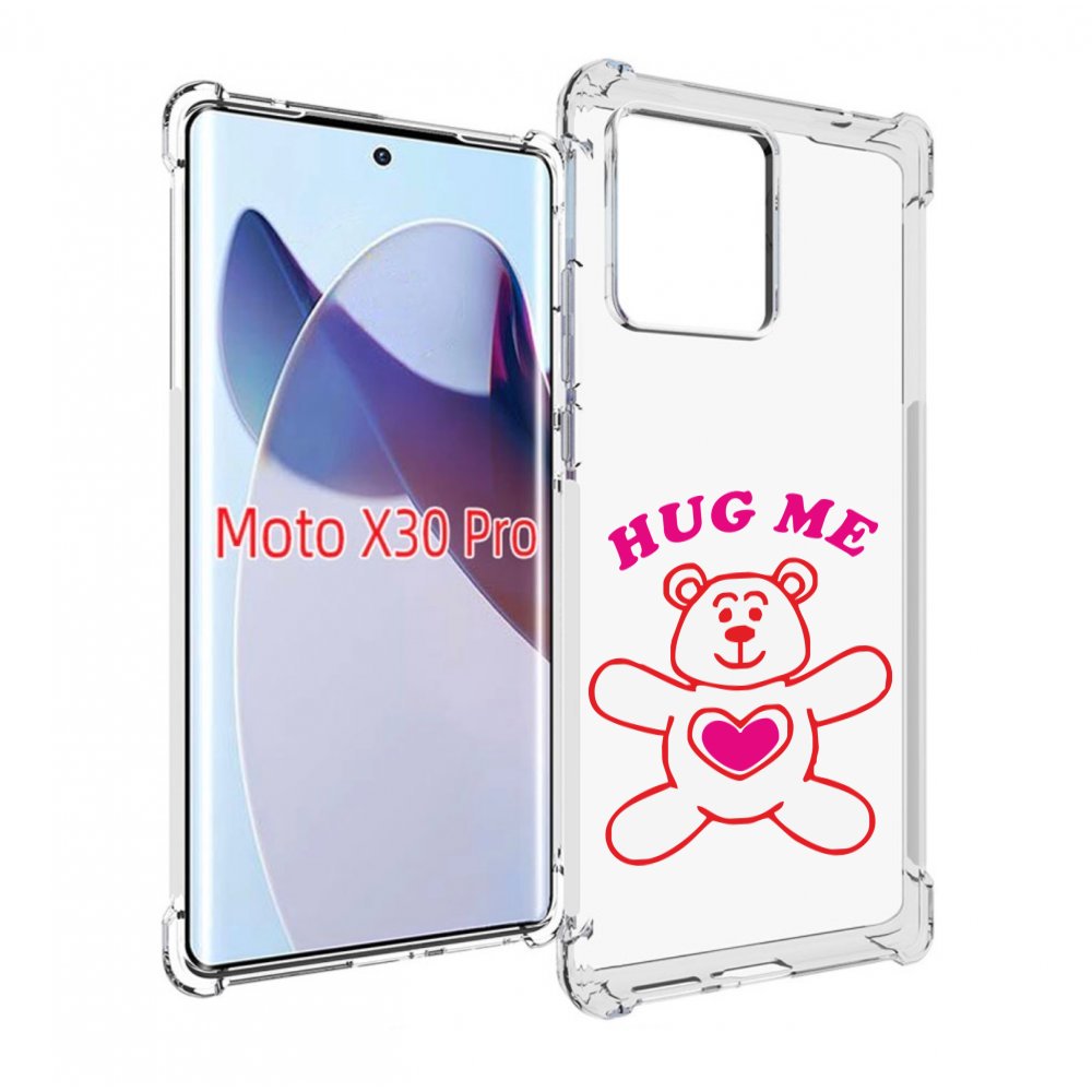 

Чехол MyPads 14 февраля обними меня для Motorola Moto X30 Pro, Прозрачный, Tocco