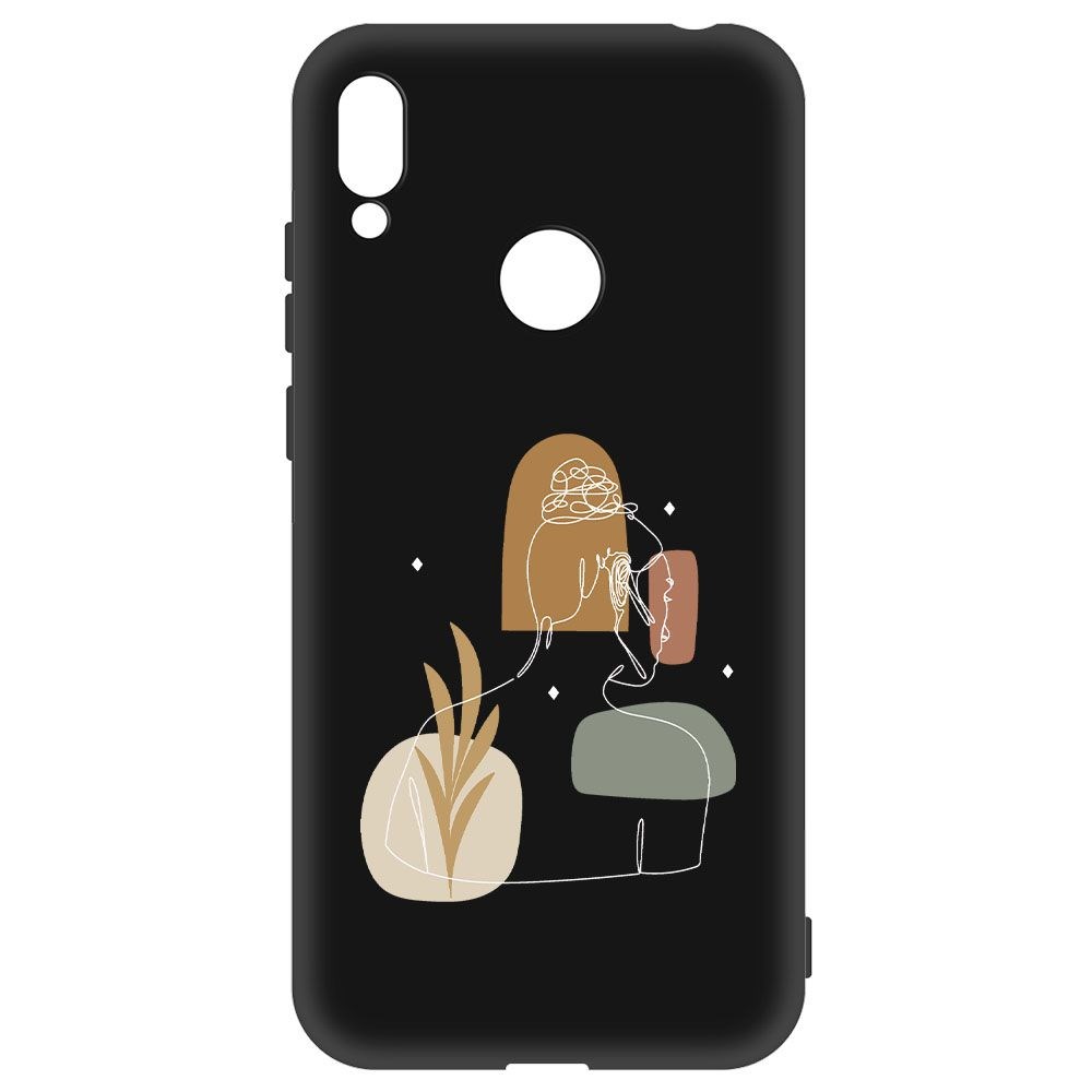 

Чехол-накладка Krutoff Soft Case Таинственность для Huawei Y6S черный