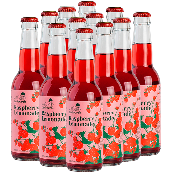 Натуральный малиновый лимона без сахара / Lemonardo Raspberry Lemonade, 330мл. 12 шт.