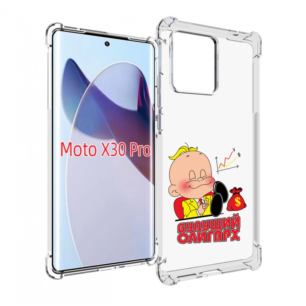 

Чехол MyPads Будущий олигарх для Motorola Moto X30 Pro, Прозрачный, Tocco