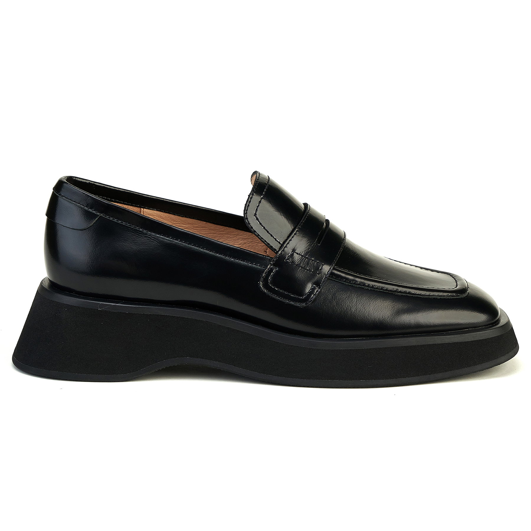 

Лоферы женские Portal PRL1069-03-black-22L черные 40 RU, PRL1069-03-22L