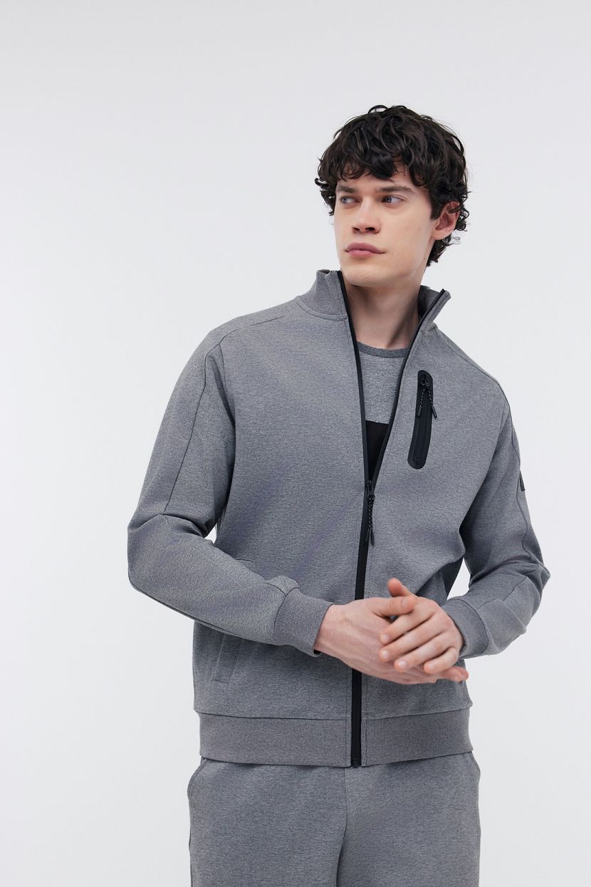 

Толстовка мужская Baon B6124001 серая 2XL, Серый, B6124001