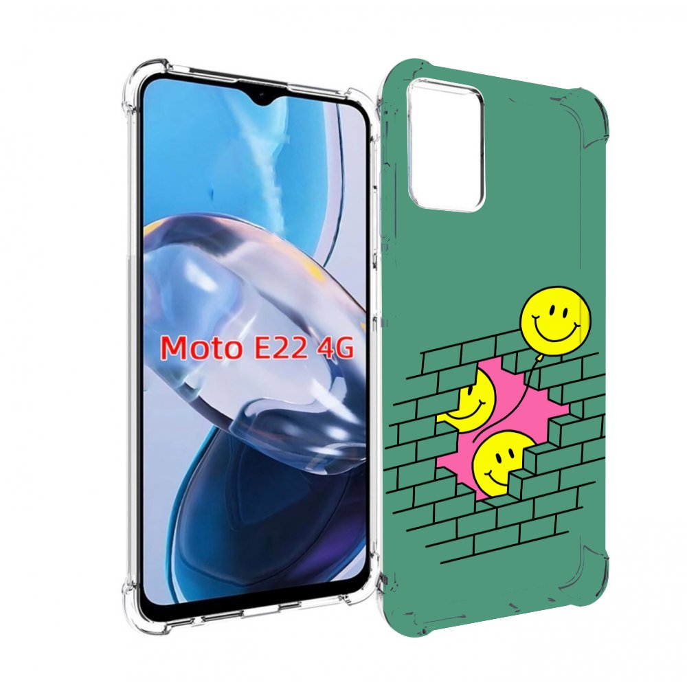 

Чехол MyPads шарики в стене для Motorola Moto E22 4G / E22i 4G, Прозрачный, Tocco
