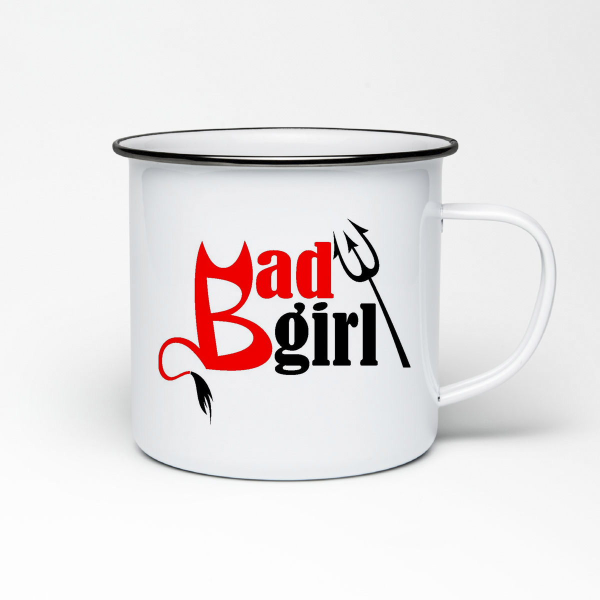 

Кружка металлическая CoolPodarok Bad girl плохая девочка