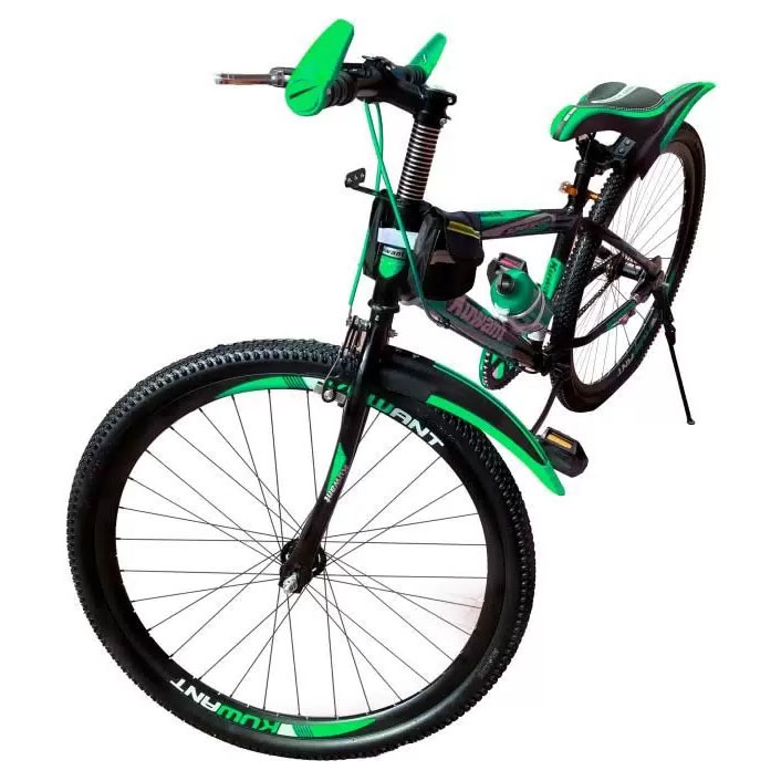 Велосипед городской подростковый двухколесный 26 зеленый 949100₽