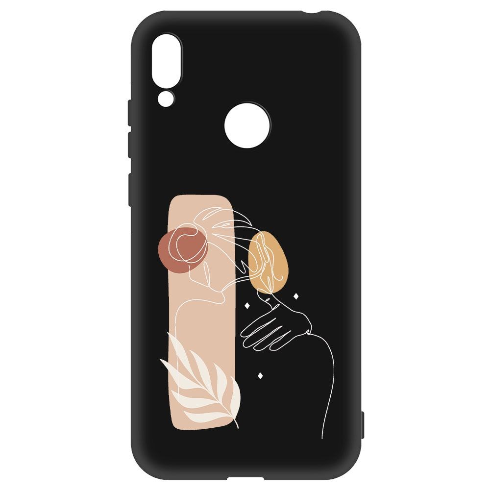 

Чехол-накладка Krutoff Soft Case Нежность для Huawei Y6 (2019) черный
