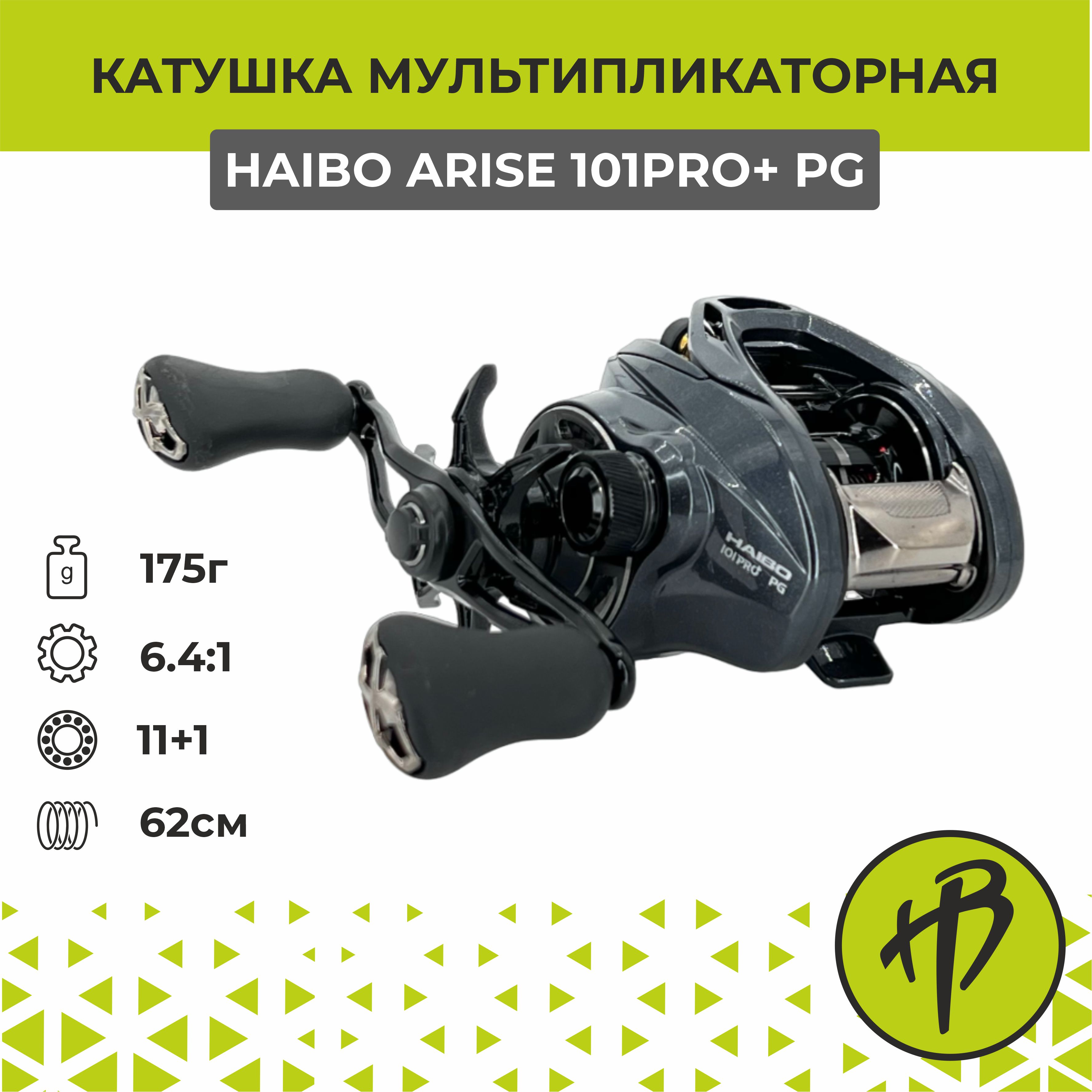 Мультипликаторная катушка Haibo Arise 101PRO+ PG AMC, под левую руку