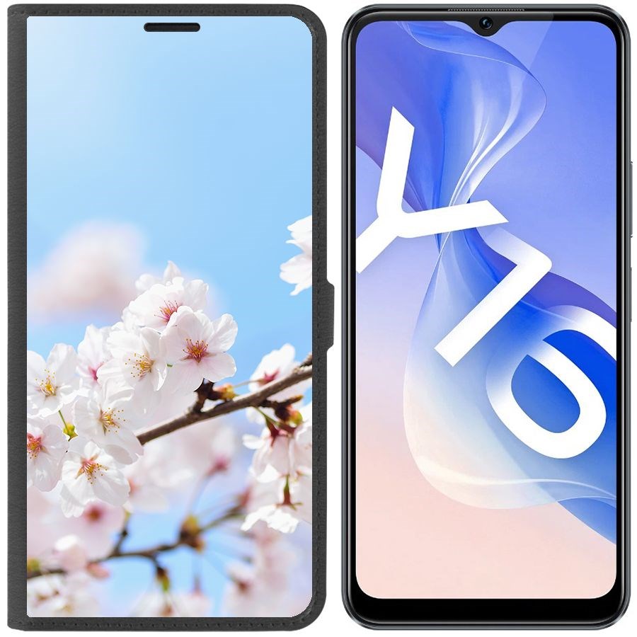 Чехол-книжка Eco Book для Vivo Y16 Цветение