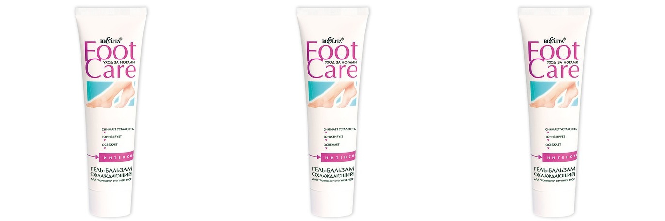 Гель-бальзам Belita Foot Care охлаждающий 100мл, 3 шт.