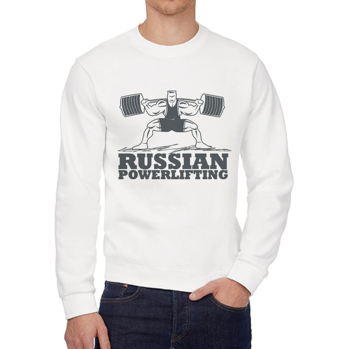 

Свитшот унисекс CoolPodarok W0113414 белый 54 RU, W0113414