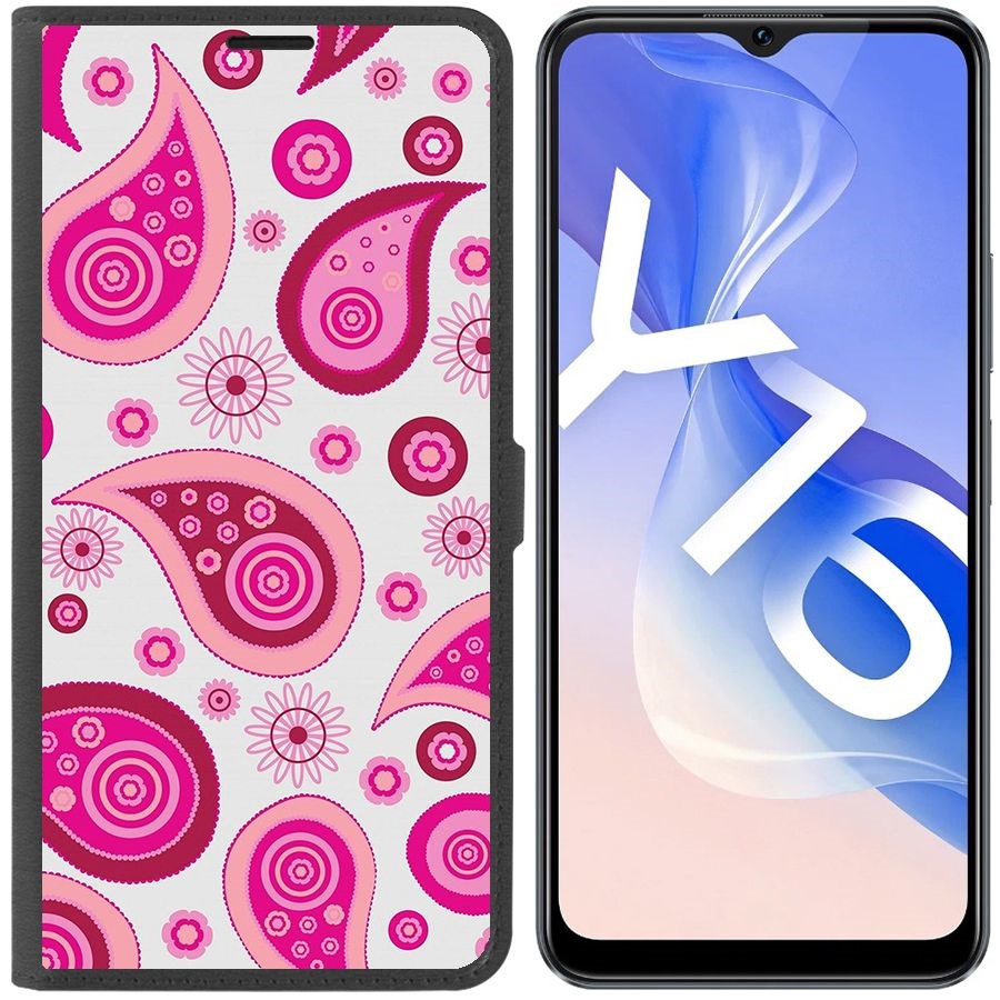 

Чехол-книжка Eco Book для Vivo Y16 Цветочный паттерн 9