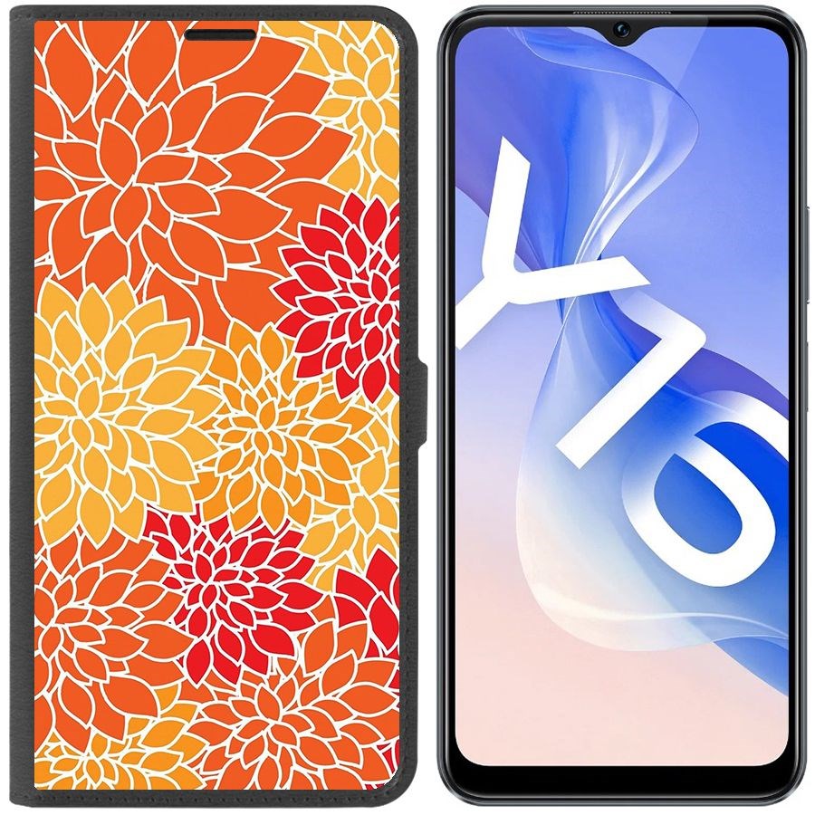 

Чехол-книжка Eco Book для Vivo Y16 Цветочный паттерн 7