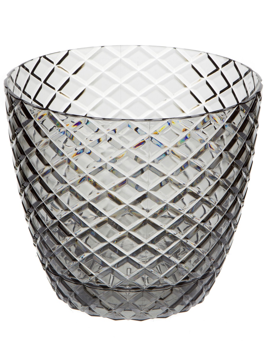

Горшок для цветов Navako Maze 3.3L дымчатый, 1 шт., Разноцветный, Maze 3.3L Smoky