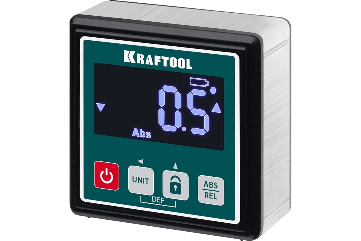 Уровень-уклономер электронный, 4х90°, магнитный, 4 кнопки Kraftool KOMPAKT